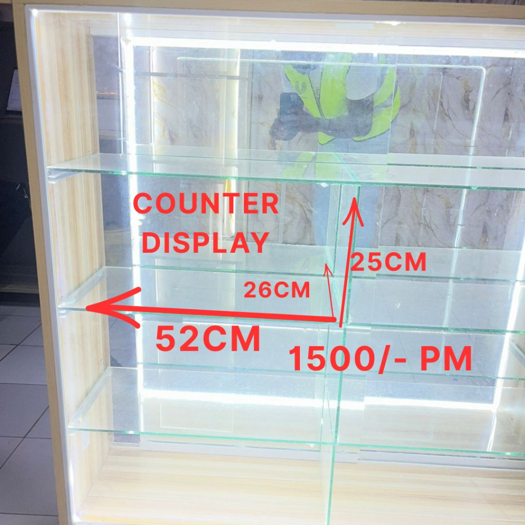 Counter Glass Display